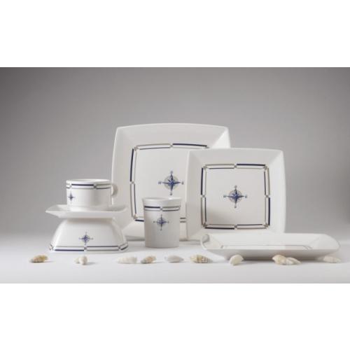 Quadrato Compass Yemek Tabağı