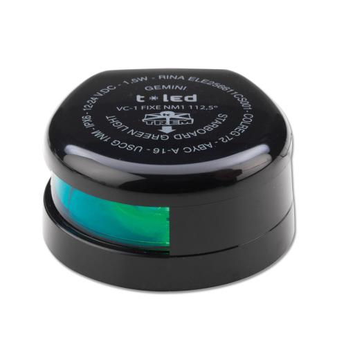 TREM SANCAK FENERİ, SİYAH. 12/24V LEDLİ. 112,5° 12MT YE KADAR